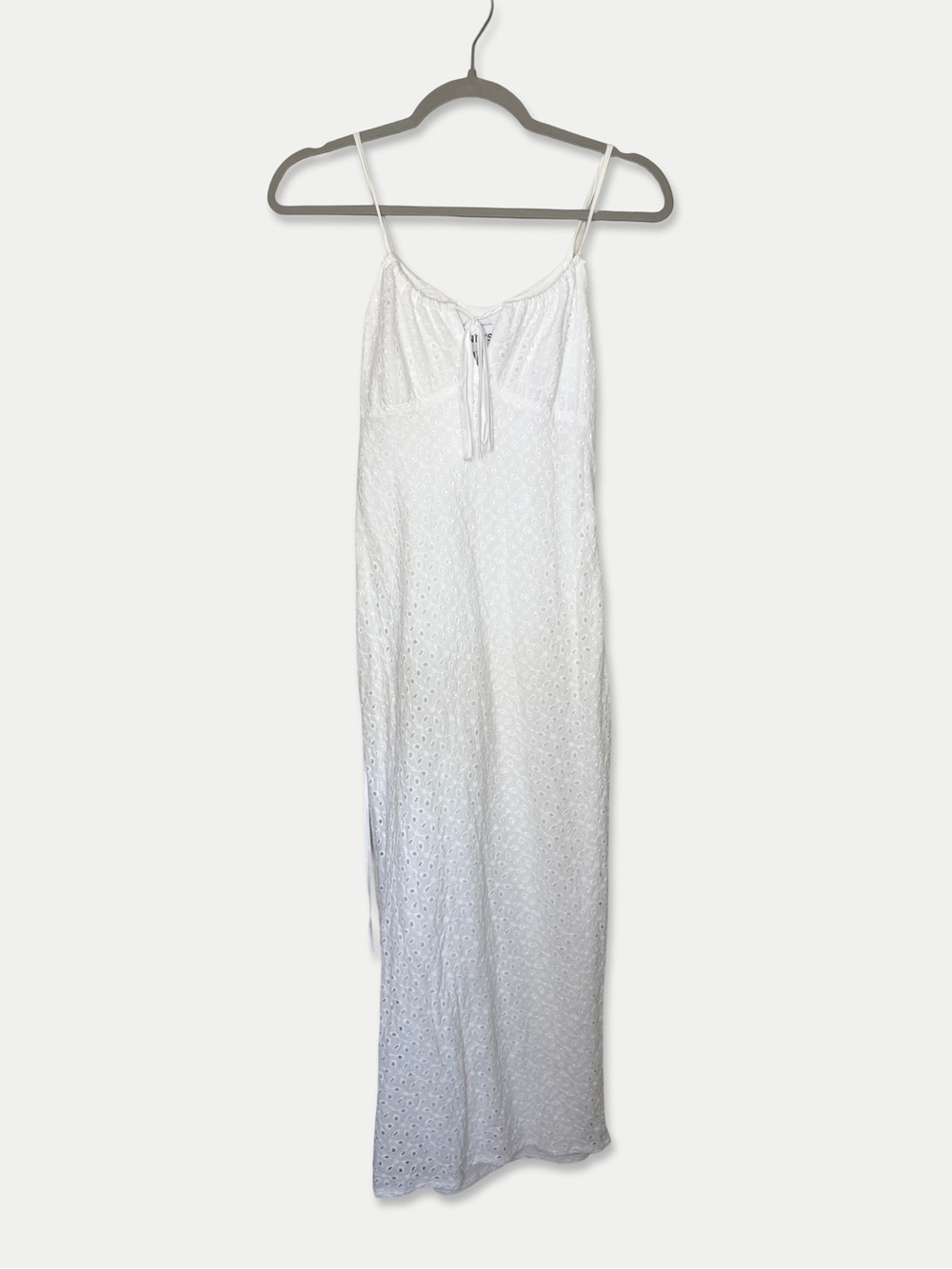 SNDYS White Eyelet Maxi Dress Size 4 Cotton Resort Bridal